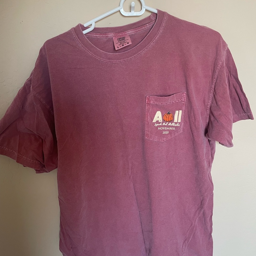 AOII / Alpha Omicron Pi Comfort Colors Red Short Sleeve Tee Large